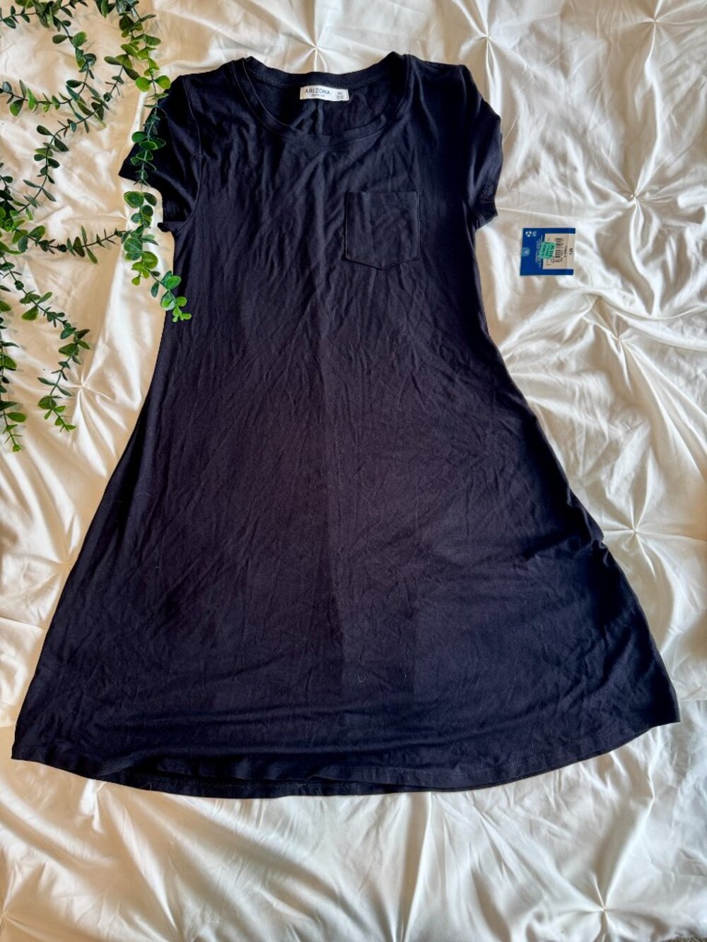 NWT Soft & Comfy Black T-Shirt Dress - Size XS - Picture 2 of 7